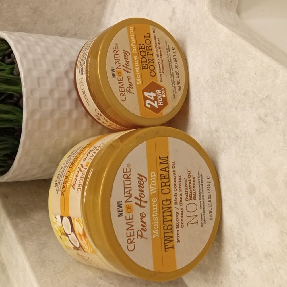 Cream of nature twisting cream, cream of nature edge control bundle